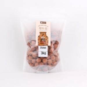 촉감놀이 국내산황토볼 25mm 3kg 화분 어항 찜질 지압 베개