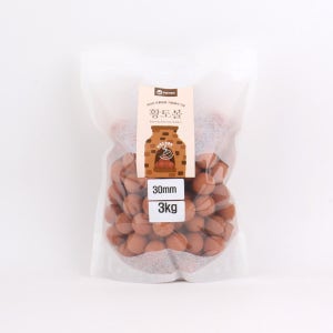 촉감놀이 국내산황토볼 30mm 3kg 화분 어항 찜질 지압 베개