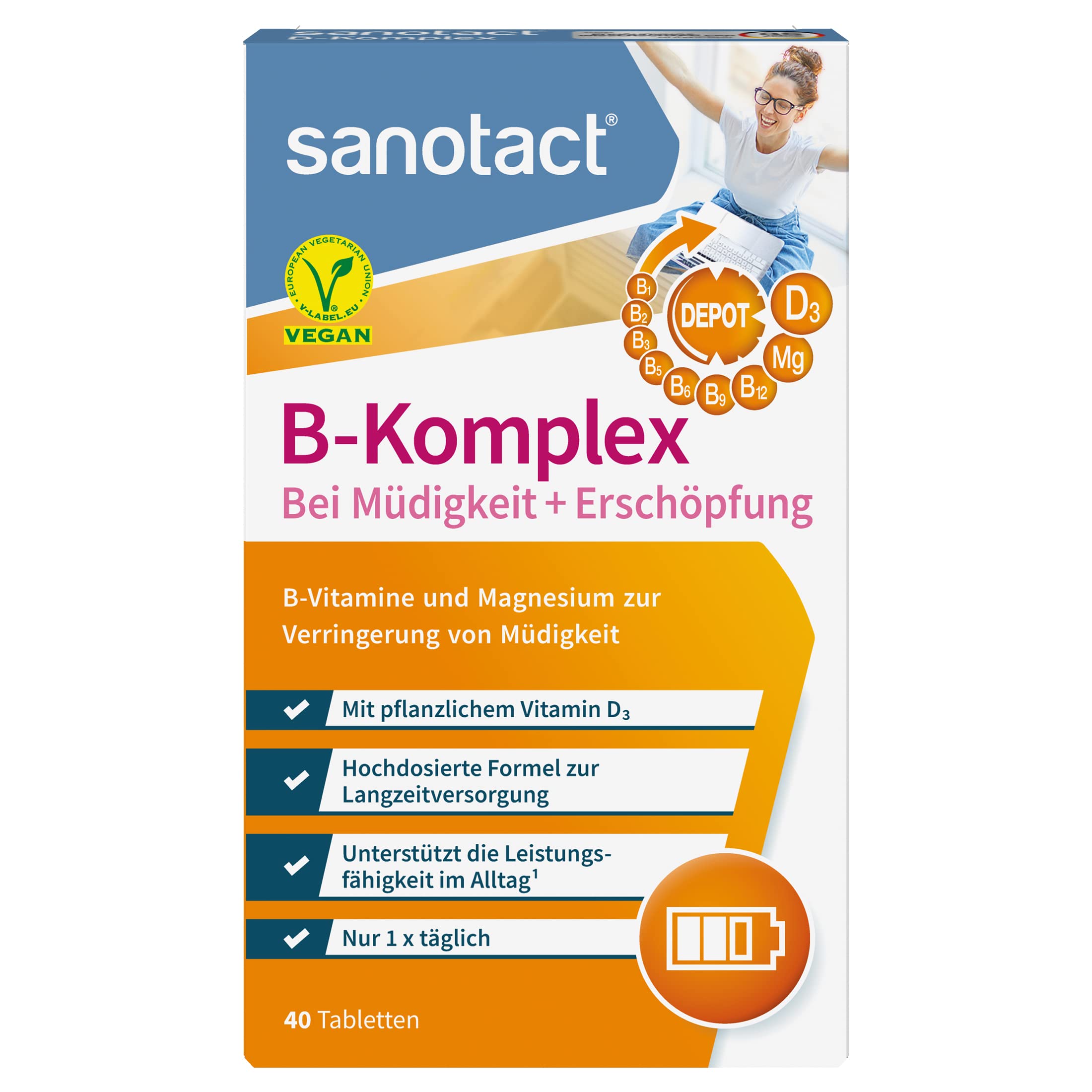 <b>sanotact</b> <b>자노탁트</b> 독일 고용량 비타민B 마그네슘 40정
