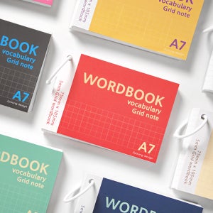 A7 모눈 그리드 미니 링 메모 노트 수첩 단어장 인덱스 단어 카드 암기장