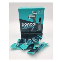 도루코 터치3 휴대용 3중날 면도기 40개입 개별포장