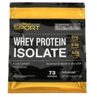 캘리포니아 골드 100% 유청단백질 보충제 2.27kg 무맛 WHEY PROTEIN ISOLATE CGN WPI