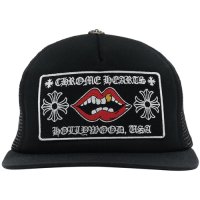 크롬하츠 헐리우드 익스클루시브 Chomper 트럭커 모자 Chrome Hearts Hollywood Exclusive Chomper Trucker Hat Black