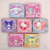 헬로키티 쿠로미 어린이지갑 kawaii cartoon pu leather wallet