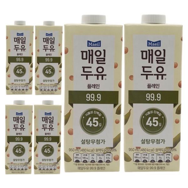 매일두유 99.9 콩 단백질 오리지널 두유 950ml 대용량 6팩 12팩
