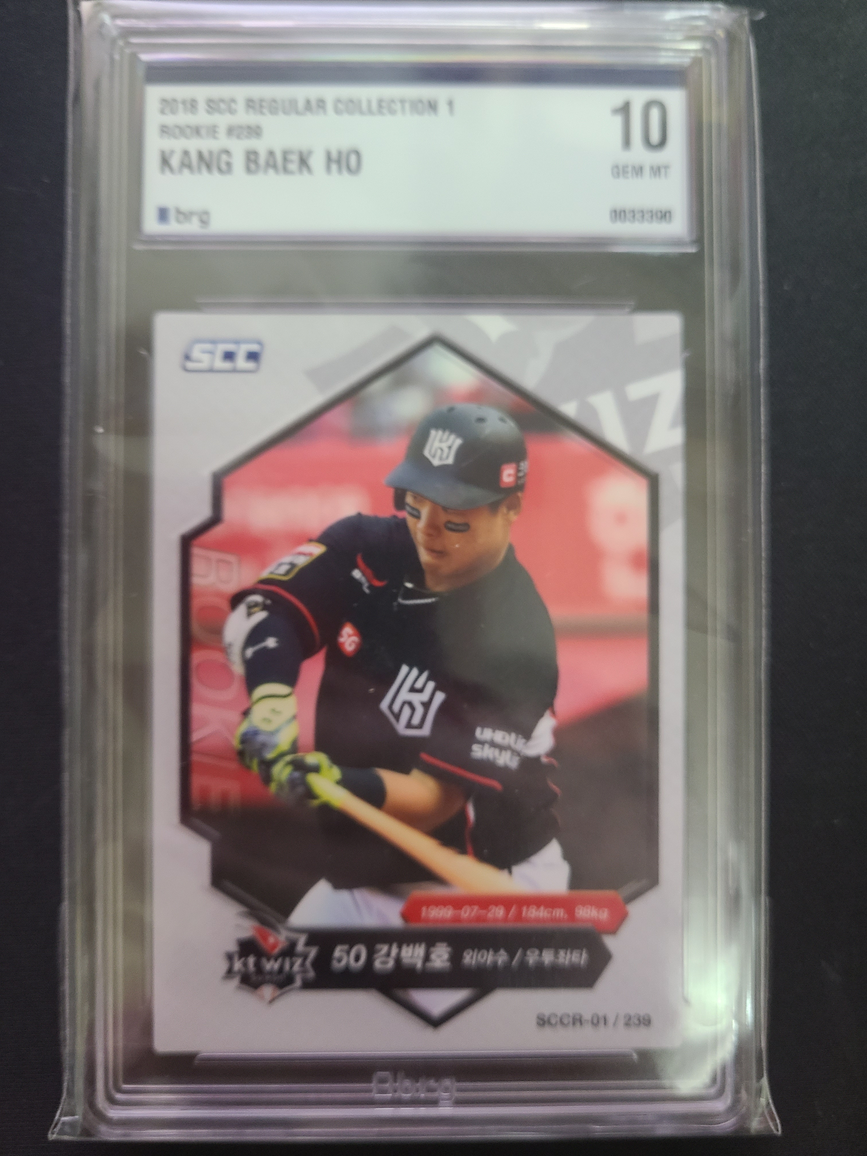 2018 SCC 강백호 루키카드 BRG10
