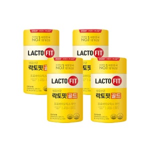 종근당건강 전인화 홈쇼핑 락토핏 라토픽 생유산균 골드 리뉴얼 4통 200일분 프로바이오스틱