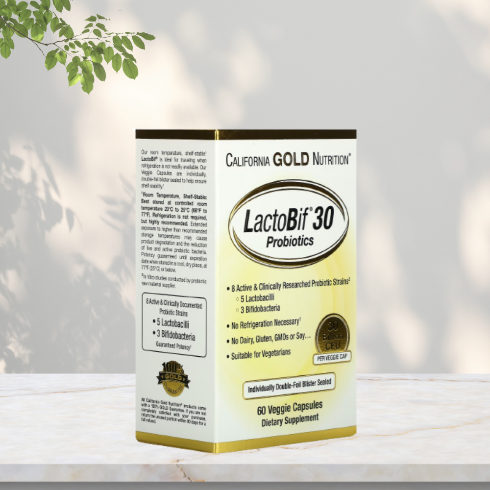 CGN 락토비프 유산균 300억 캘리포니아골드뉴트리션 LactoBif30 60캡슐, 1개