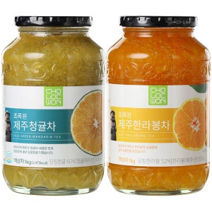 초록원 제추 청귤차 1kg+한라봉차 1kg