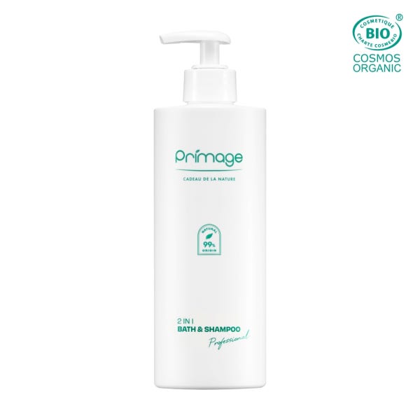 쁘리마쥬 유기농 바스앤샴푸 400ml 프로페셔널 투인원 신생아 바스 티어프리