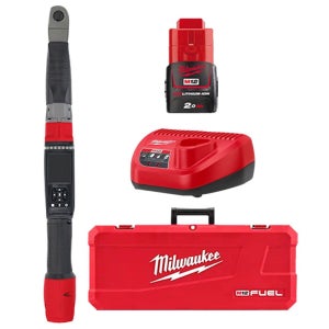 밀워키 M12 ONEFTR38-201C 디지털 토크렌치 12V 2.0Ah 배터리 1개 세트