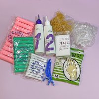 SET1 집에서 파마하기 뮤겐스 리치 볼륨 텍스춰 펌 150ml 초보자용 파마세트 롯드포함 유아 어린이 앞머리 셀프파마 다운펌