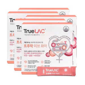 트루락 이브 와이 여성 질 건강 유산균 리스펙타 아연 셀렌 비타민D 30포, 5개