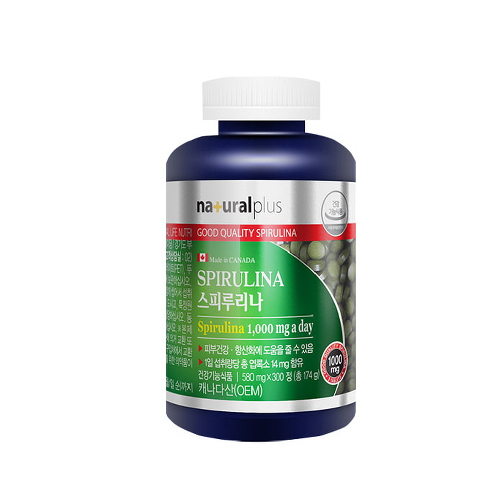 <b>Naturalplus</b> 스피루리나 580mg 300정 5개월분