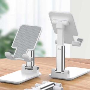 탁상용 스마트폰 거치대 접이식 높이조절 편리한 휴대용 아이폰 갤럭시