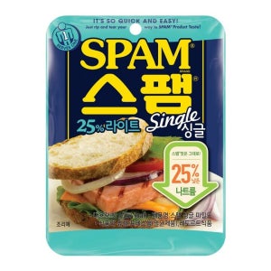 스팸 싱글 25% 라이트 80g, 30개(1box)