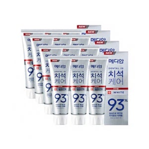 메디안 치석케어치약 화이트 120G 3입X4세트(1개)