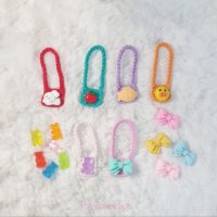 10cm 인형옷 - 파츠 크로스백 2/ 솜뭉치 인형 뜨개 솜인형 가방 악세사리 커스텀