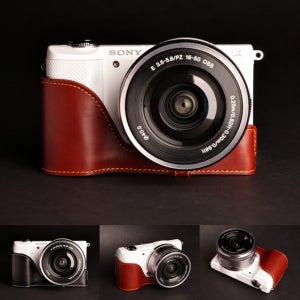 SONY A5100 A5000 NEX5T NEX5R 카메라 소가죽 속사케이스