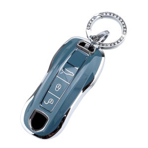 포르쉐 TPU 키케이스 풀커버 파나메라 마칸 카이엔 타이칸 718 911 키홀더