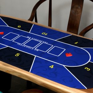 텍사스 보드 게임 포커 칩 홀덤 원형 테이블 매트 패드