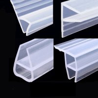 2M Glass Door Window Seal Strip Silica gel Weatherstrip H,F,U,Corner Type For 6 8 10 [A00113009]