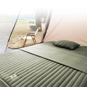 자니 캠핑 전자파없는 탄소 온열매트 이너 전기 매트 1인용 전기요 카키