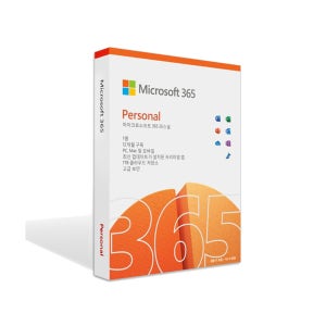 [즉시메일or패키지]한국정품 MS 오피스 365 Personal 퍼스널 1년 제품키 / MS365 / M365 / 엑셀