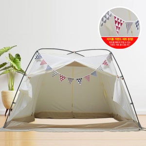 이지룸 프리미엄 난방텐트 싱글 퀸 킹 보온 실내 거실 방한텐트 외풍차단