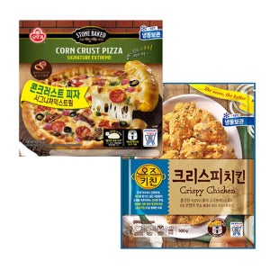 오뚜기 콘크러스트피자 시그니처익스트림 1개+오즈키친 크리스피치킨 1개
