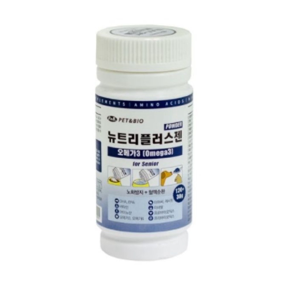 반려동물영양제 통분말영양제 <b>오메가3</b>(120g+30g)
