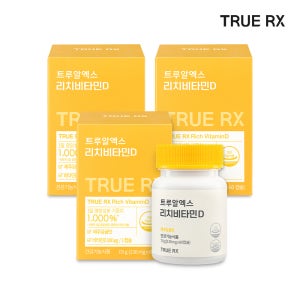 트루알엑스 리치 비타민D 식물성 츄어블 4000IU 클리오 60캡슐, 3개