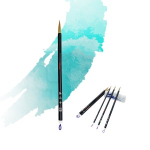 신진사 수인필 7호 황모 캘리그라피 세필붓 환붓