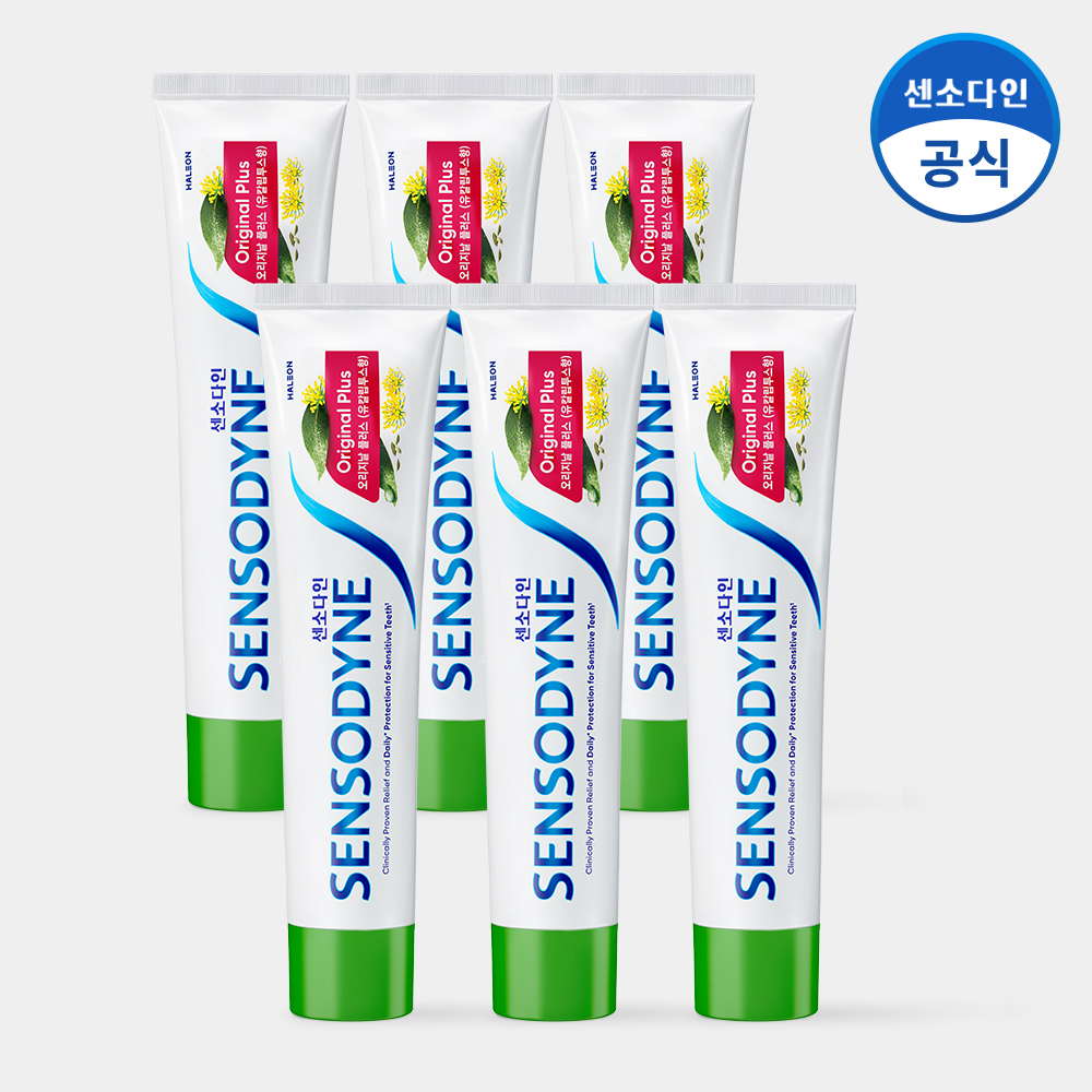 센소다인 오리지날 플러스 민감성 치약 100g, 6개