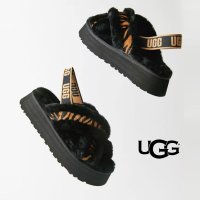 [미국 UGG] 어그샌들 키높이 슬리퍼 디스코크로스 호피