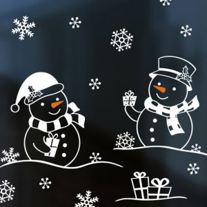 크리스마스스티커 [ahu] 스노우맨