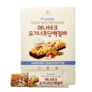 초코맛 에너지바 요거너츠 단백질바 10개입 헬스간식 프로틴 식이섬유 헬스바
