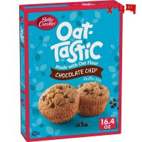 Betty Crocker Oat Tastic 베티 크로커 오트밀 테스틱 초콜릿 칩 머핀 믹스 465g 4팩