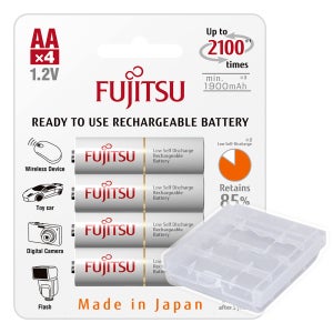 후지쯔 충전지 충전용 건전지 스탠다드 AA 2000mAh 4개입