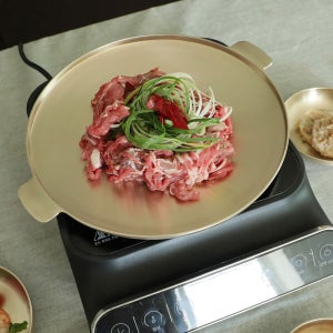 명성유기 방짜 그리들팬 구이 곱창 불고기 고기 불판 전골팬 직화구이