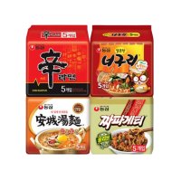 신라면+안성탕면+너구리+짜파게티 각 5봉 세트