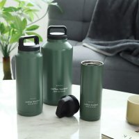 코멕스 손잡이 스텐 텀블러 밀리터리그린 540ml 1L 2L