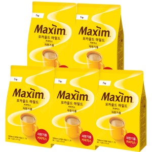 동서 맥심 모카골드 마일드 1kg X 5개 자판기용 커피믹스