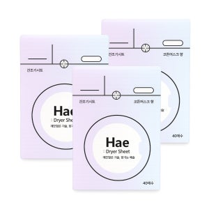 해 Hae 드라이시트 건조기시트 에어드레서 40매 코튼머스크 2+1