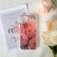 lovely rose jelly-hard phonecase. 파스텔 장미 젤리 하드 폰케이스