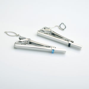 디포나인 사각크리스탈 포인트 넥타이핀