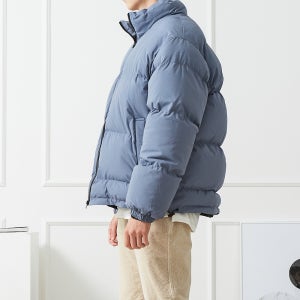 남자 숏패딩 무지웰론 퓨퍼 점퍼