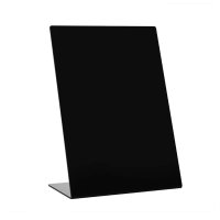 Black Wet Erase Display Board Shop Bar Cafe Countertop Acrylic Chalkboard Signs 39XC