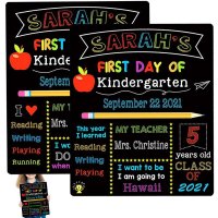 First Day Of School Sign Reusable Last Chalkboard Double Sided 1st Signs Perfect