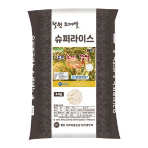 철원 누룽지 향(or 오대) 찹쌀 4kg 게르마늄농장 25년산 햅쌀